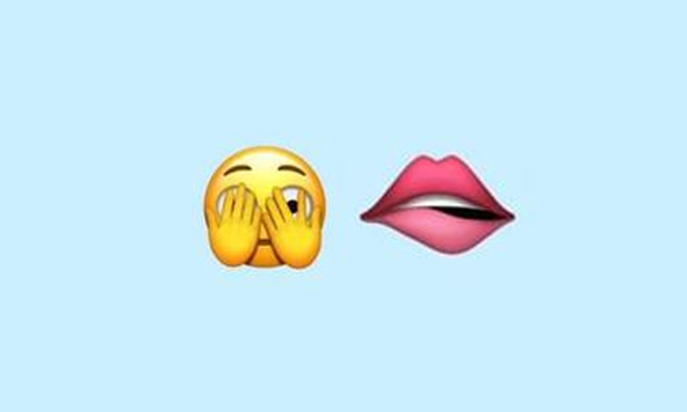 lip bite emoji