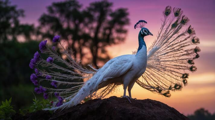 white peacock